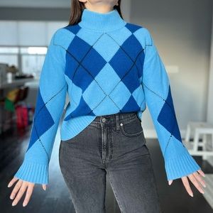 EVERLANE argyle sweater